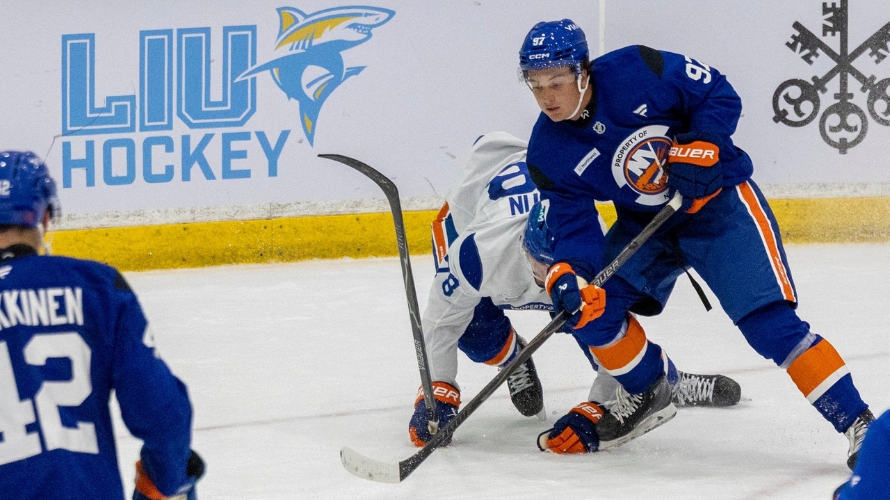 These 3 Long Islanders grew up Islanders fans. Now they're on the ice at the team's prospect development camp.