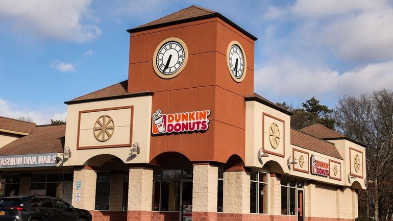 The Dunkin' Donuts located at 1105J Horseblock Road, in Farmingville,...