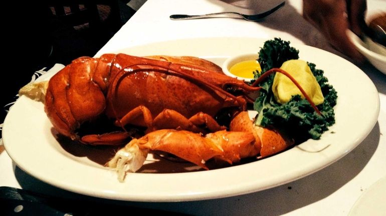 A steamed two pounder highlights the summertime "lobster feast" at...