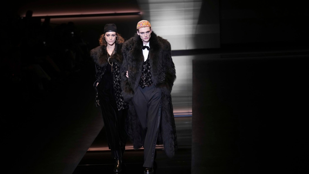 Emporio Armani collection seduces with textures, softness at Milan  