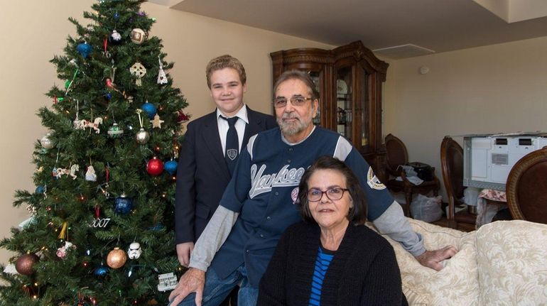 John Blanco, Eileen Blanco and grandson Joey, 13, in their...