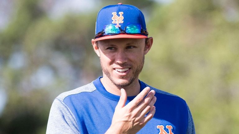 Former Mets outfielder Matt den Dekker in 2018.  