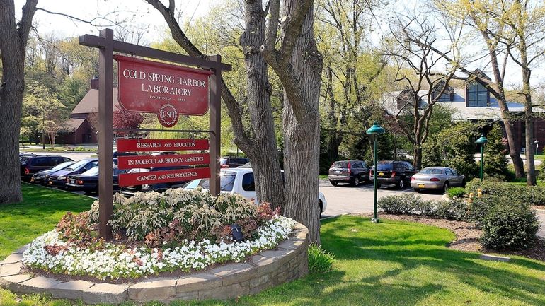 Cold Spring Harbor Laboratory, where cancer research is being performed with...