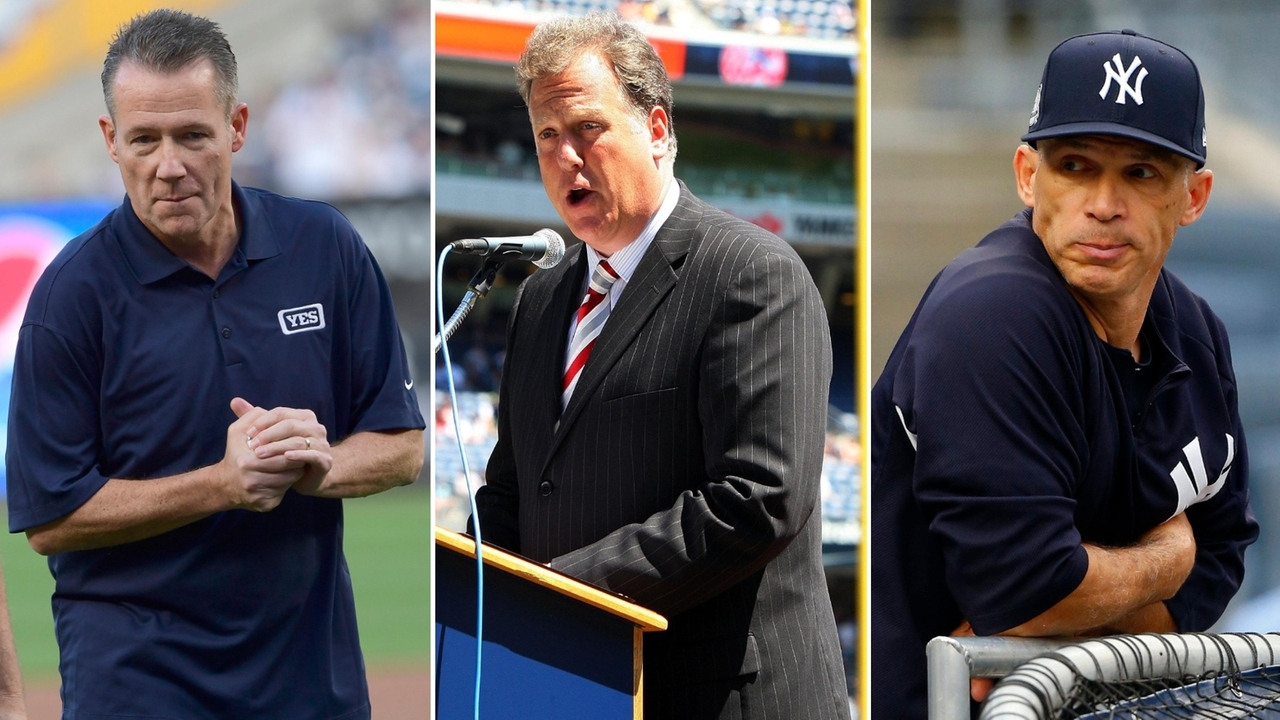 YES Network's Michael Kay, Joe Girardi and Jack Curry show Newsday how they keep score during Yankees games