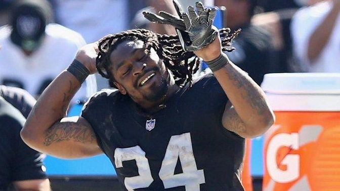 Raiders add Marshawn Lynch, find he's right at home