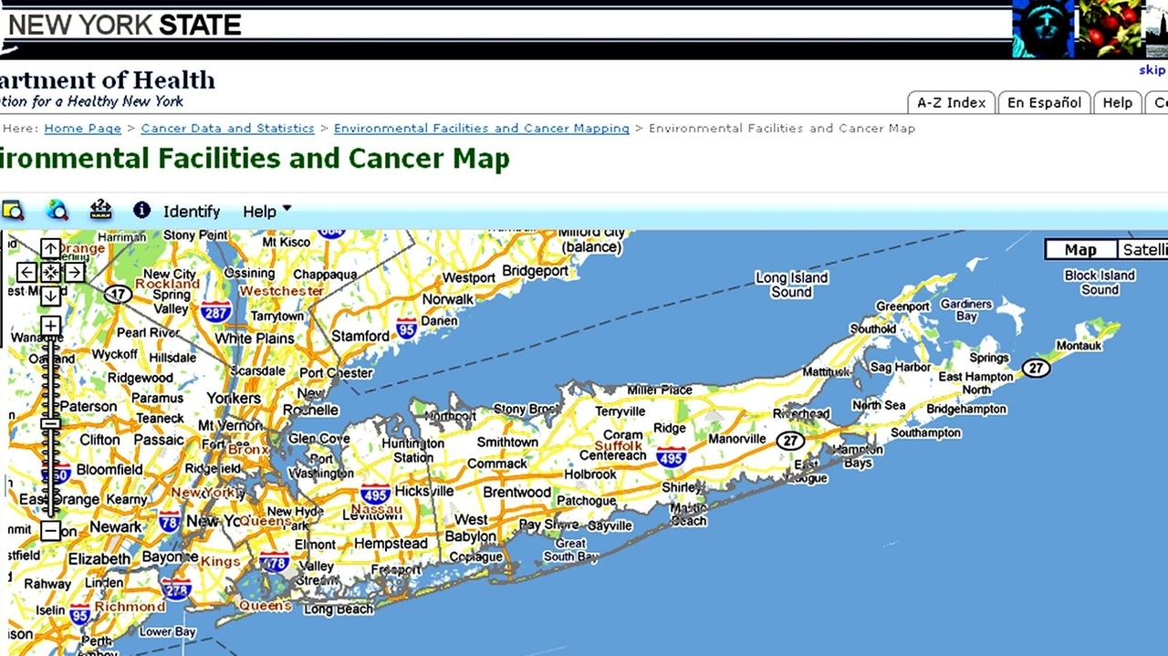 Map shows number of cancer cases by neighborhood - Newsday
