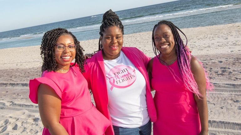 Esther Tambe (middle), who started the charity called Fight Through...