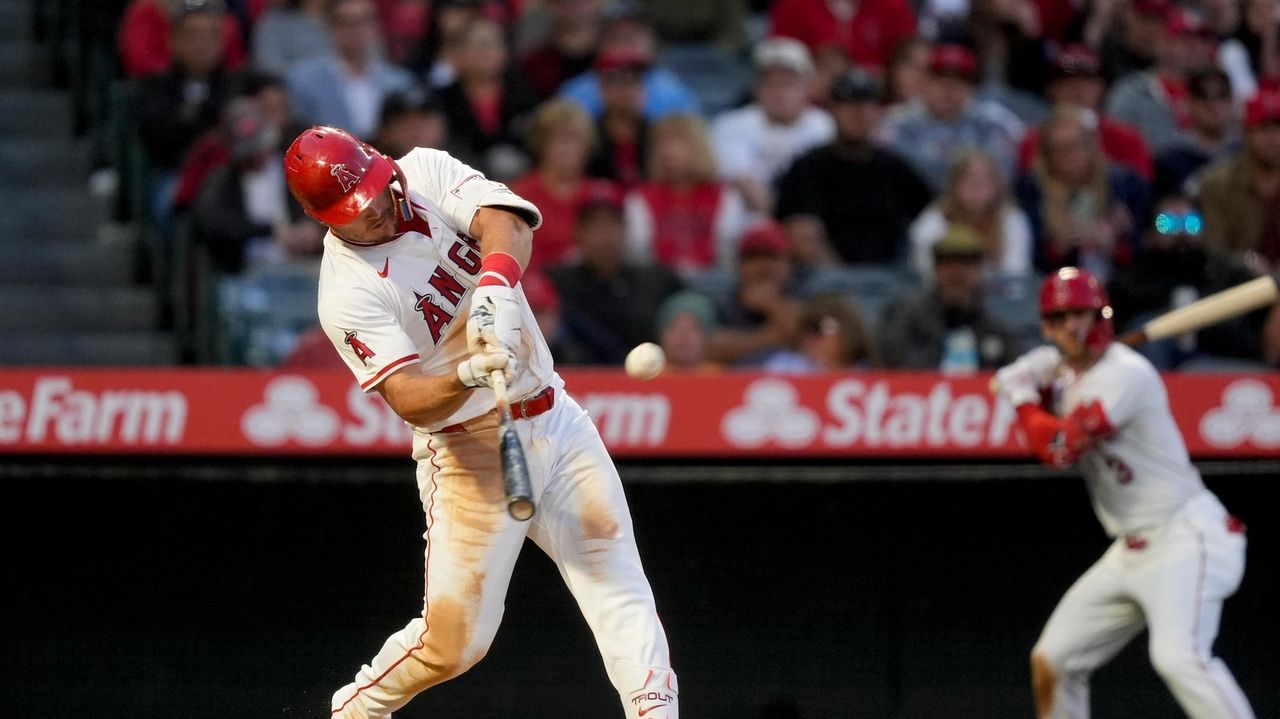 Mike Trout's homer, RBI triple back Tyler Anderson's dominant start in ...