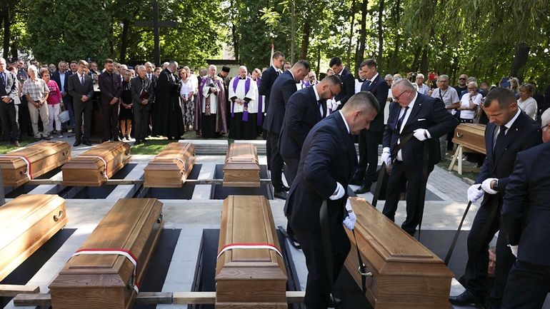 In this photo provided by Poland's Institute of National Remembrance,...