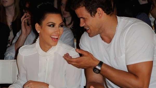 Kim Kardashian and Kris Humphries attend Avril Lavigne fashion show,...