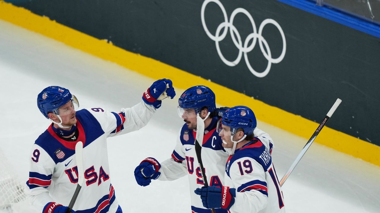Brock Nelson scores twice as Team USA rolls past Latvia