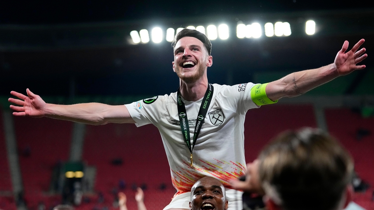Declan Rice set to leave West Ham after winning European trophy, club ...