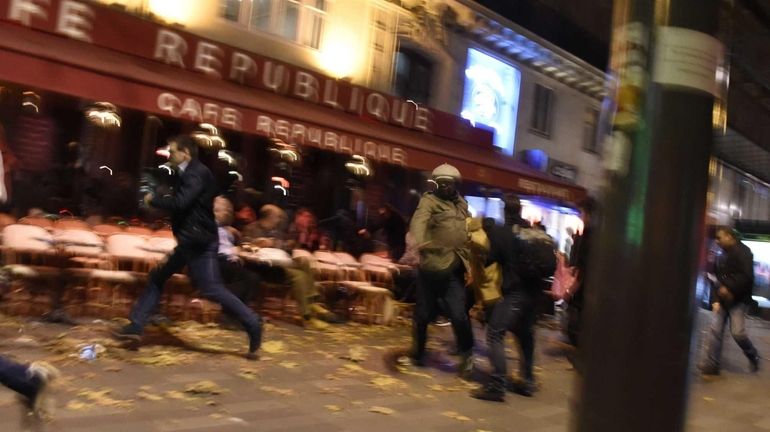 People run after hearing what are believed to be explosions...