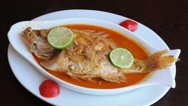 Baked red snapper at the departed La Cocina de Marcia...