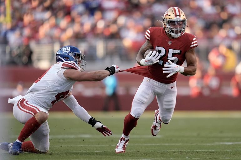 Giants keep it close until second half in Thursday night loss to 49ers -  Newsday