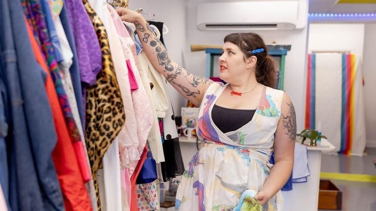 Jaina Shaw owns Wantagh's Dino-Mite Vintage, a vintage shop selling...