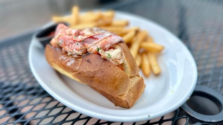 The lobster roll at Prime on the Mile in Freeport.