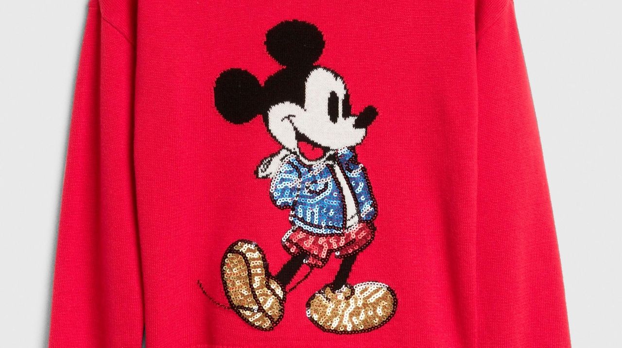 Sequin mickey hot sale mouse sweatshirt