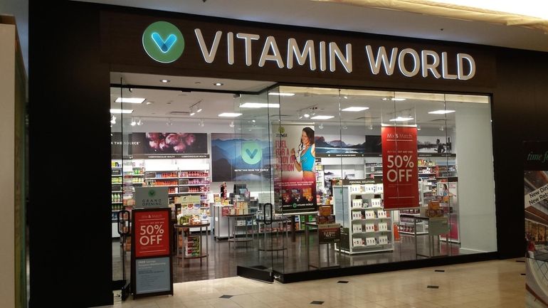 The new flagship location of Vitamin World at Roosevelt Field...