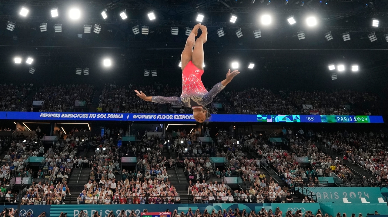 Simone Biles finishes off her return to the Olympics with a silver on ...