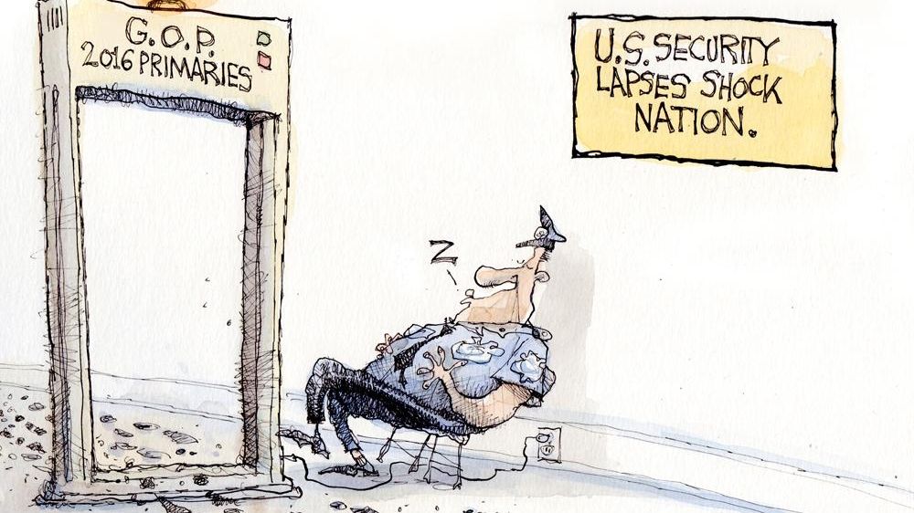 Cartoon: Security lapses - Newsday