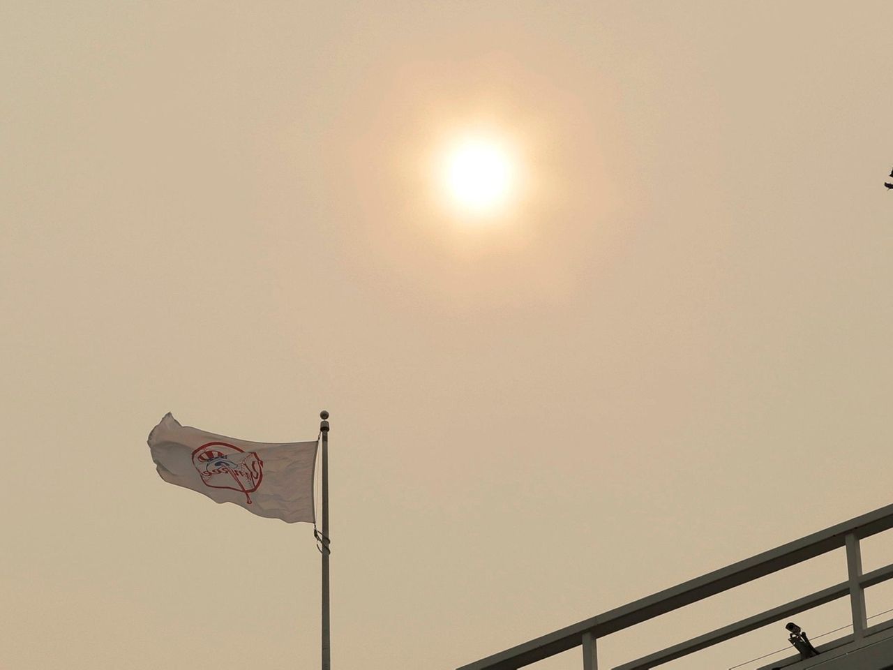 NYC air quality: Photos from sky over Yankee Stadium