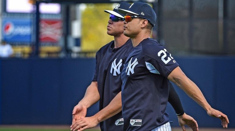 Giancarlo Stanton, Aaron Judge feeling good physically as season approaches  - Newsday