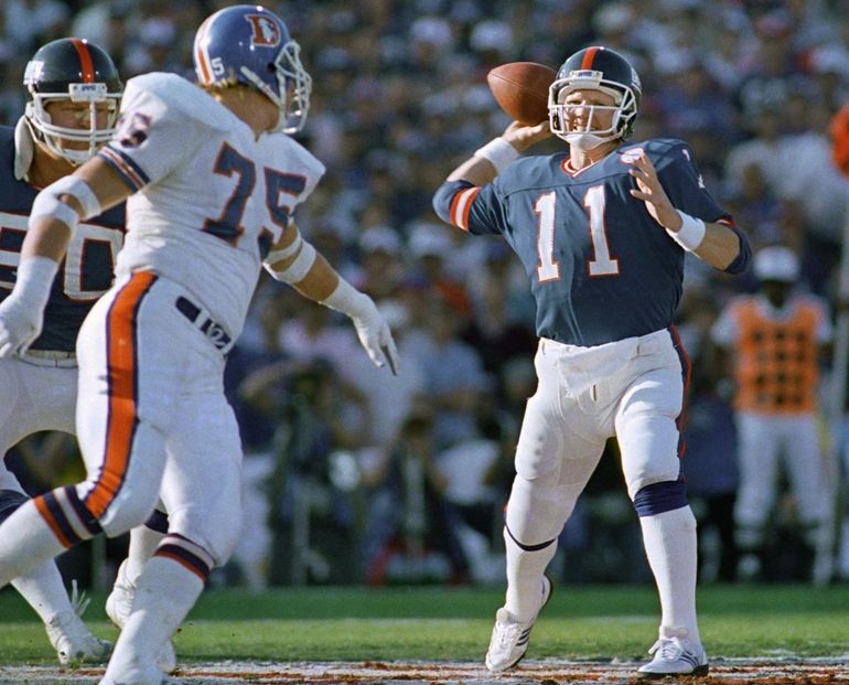 Giants (Mark Bavaro #89) vs Denver Super Bowl XXI January 25, 1987