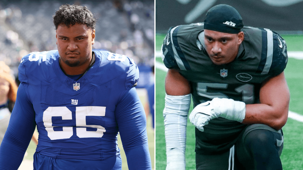 Mauigoa brothers, Sisi of the Giants and Kiko of the Jets, ready to face off against each other in preseason finale