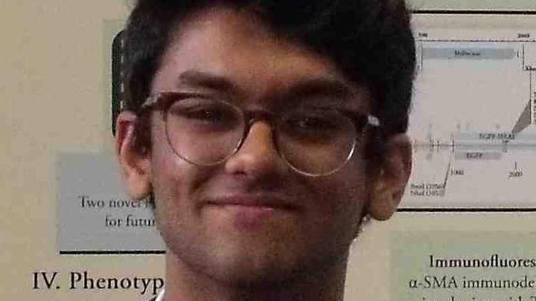 Abrar Nadroo, 17, a senior at Syosset High School, was...