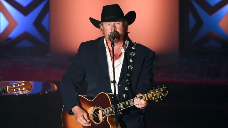 Honoree Toby Keith performs at the 46th annual Songwriters Hall...