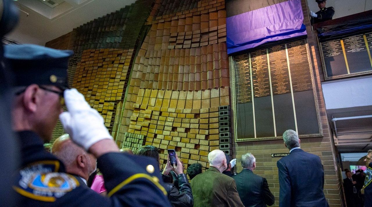 NYPD Memorial Wall adds names of 19 officers at ceremony Newsday