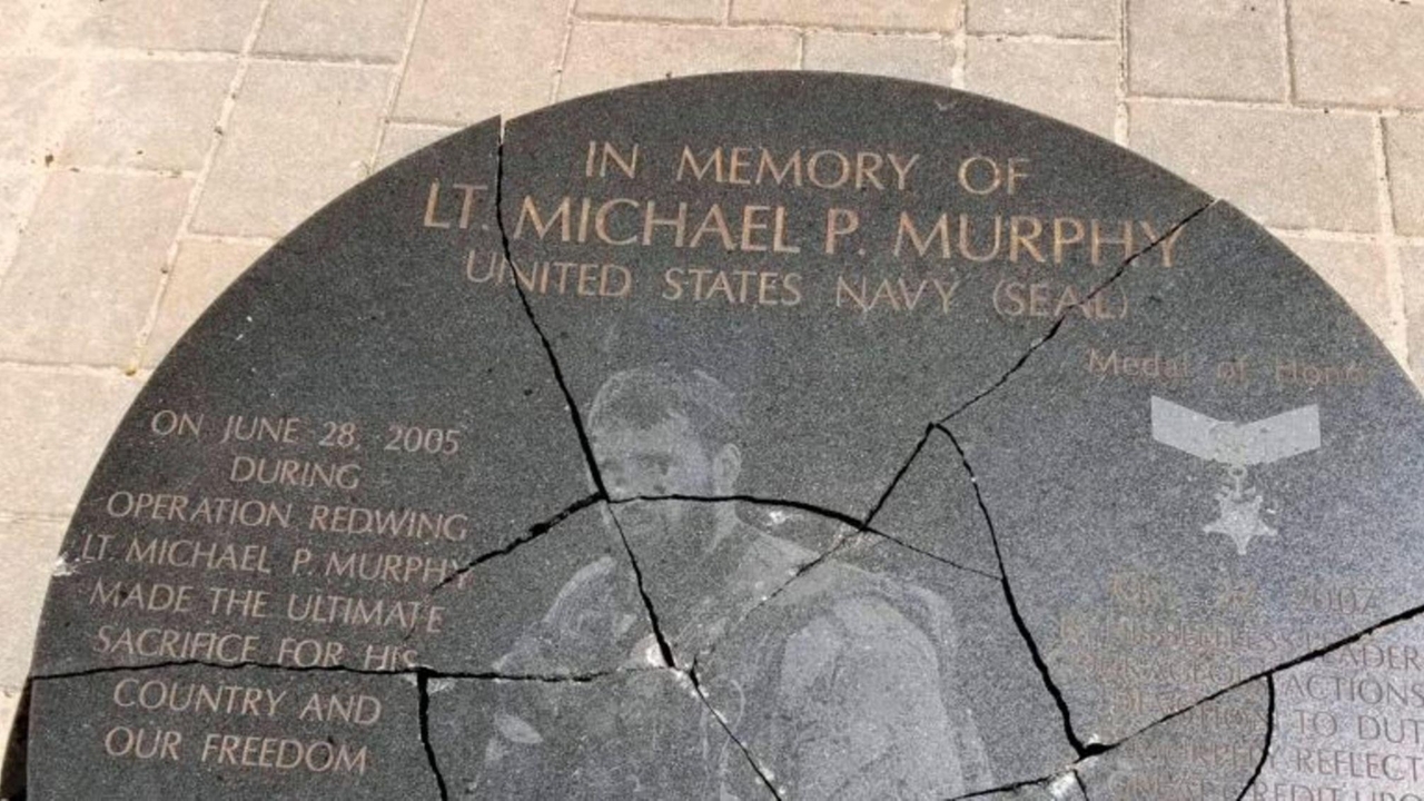 Teen Arrested In Vandalism Of Navy SEAL Michael Murphy s Memorial Police Say Newsday