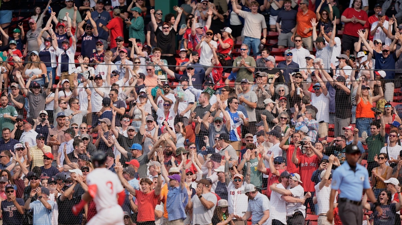 Red Sox rally, then rally again for 11-9 win over Angels on Rafaela's ...