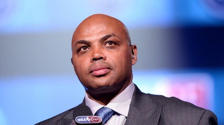 Former basketball player Charles Barkley speaks onstage as Fall Out...