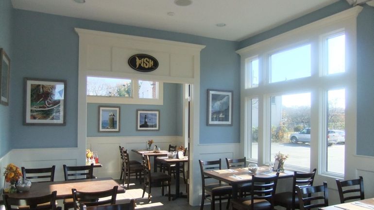 Dining room at The Fish Store, Bayport