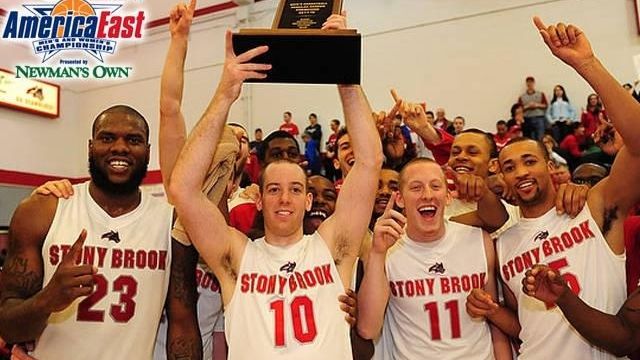 Stony Brook after winning the American East regular season title.