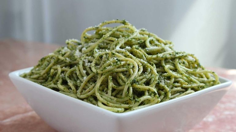 Spinach and pepito pesto linguine is just one satisfying meatless...