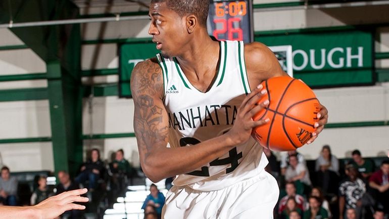 Manhattan College basketball player and Roslyn alum George Beamon.