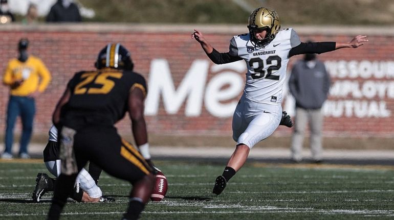 On Thanksgiving weekend, Vanderbilt's Sarah Fuller kicked off to start...