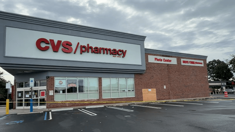 Source image for "Car crashes into CVS in Baldwin; building deemed structurally unsafe"