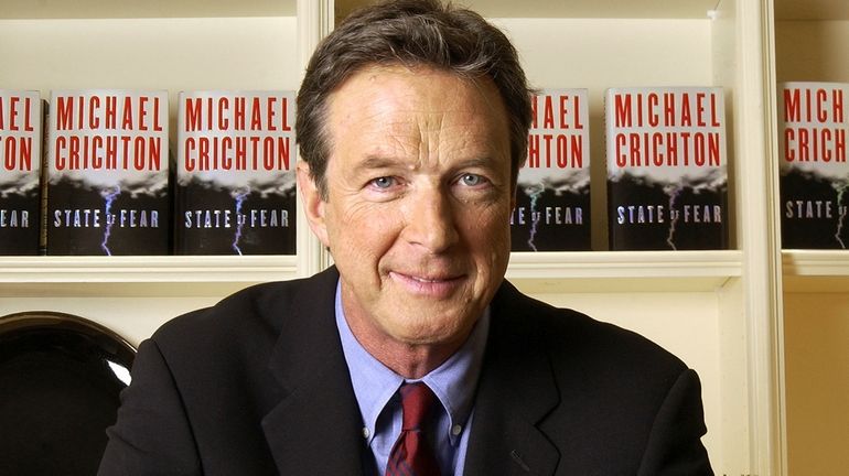 Author Michael Crichton poses for a portrait at The Peninsula...