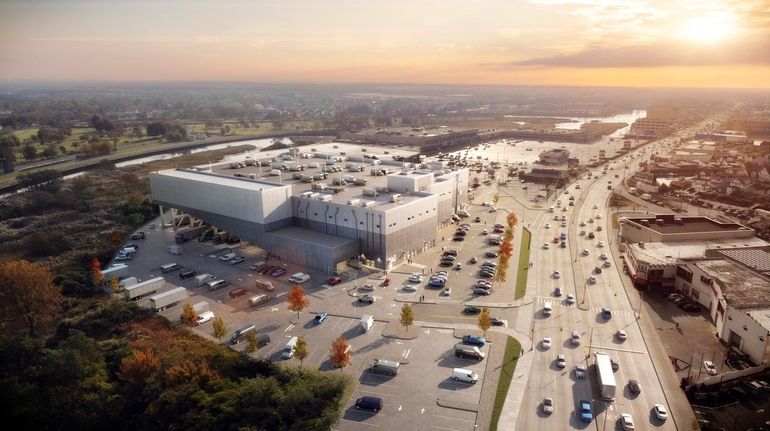 A rendering of the JFK Logistics Center on Rockaway Boulevard in...