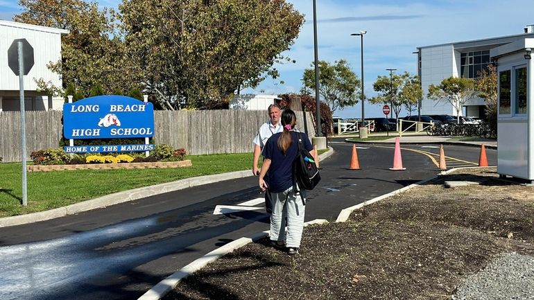 Long Beach High School was placed on lockout Tuesday afternoon.