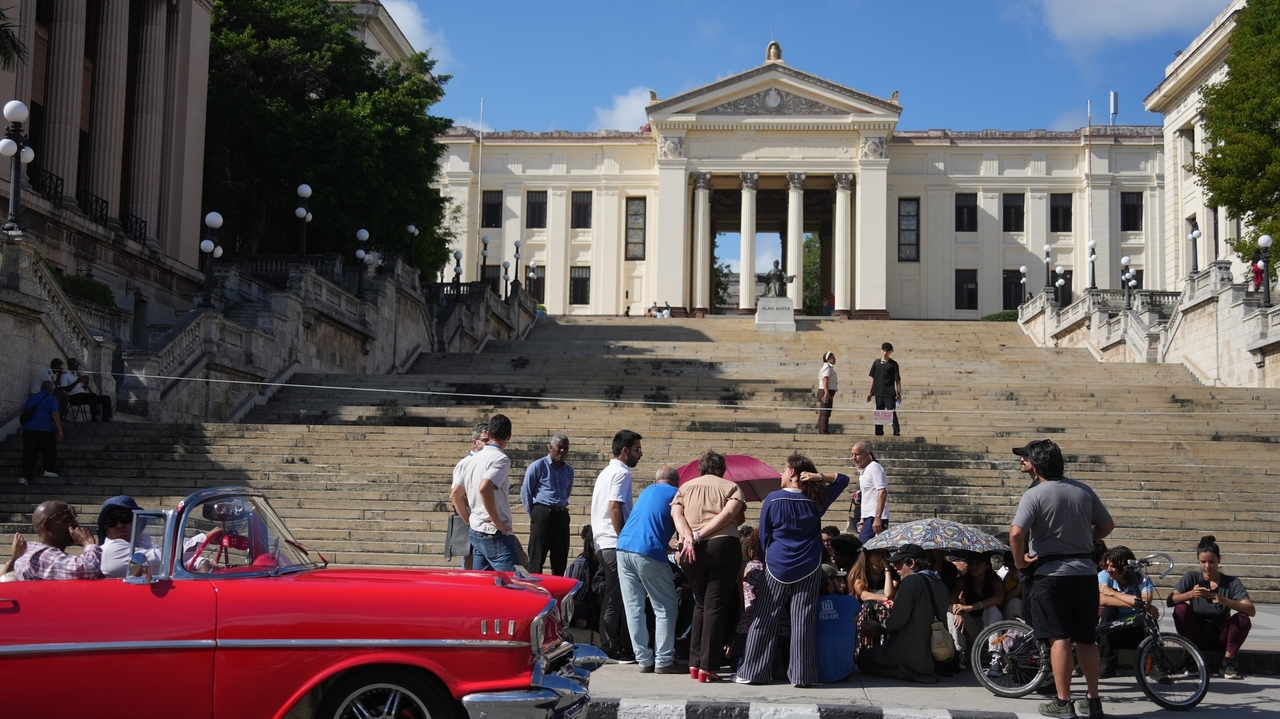Students stage a sit-in at Havana University as Cuba's energy crisis slashes classes