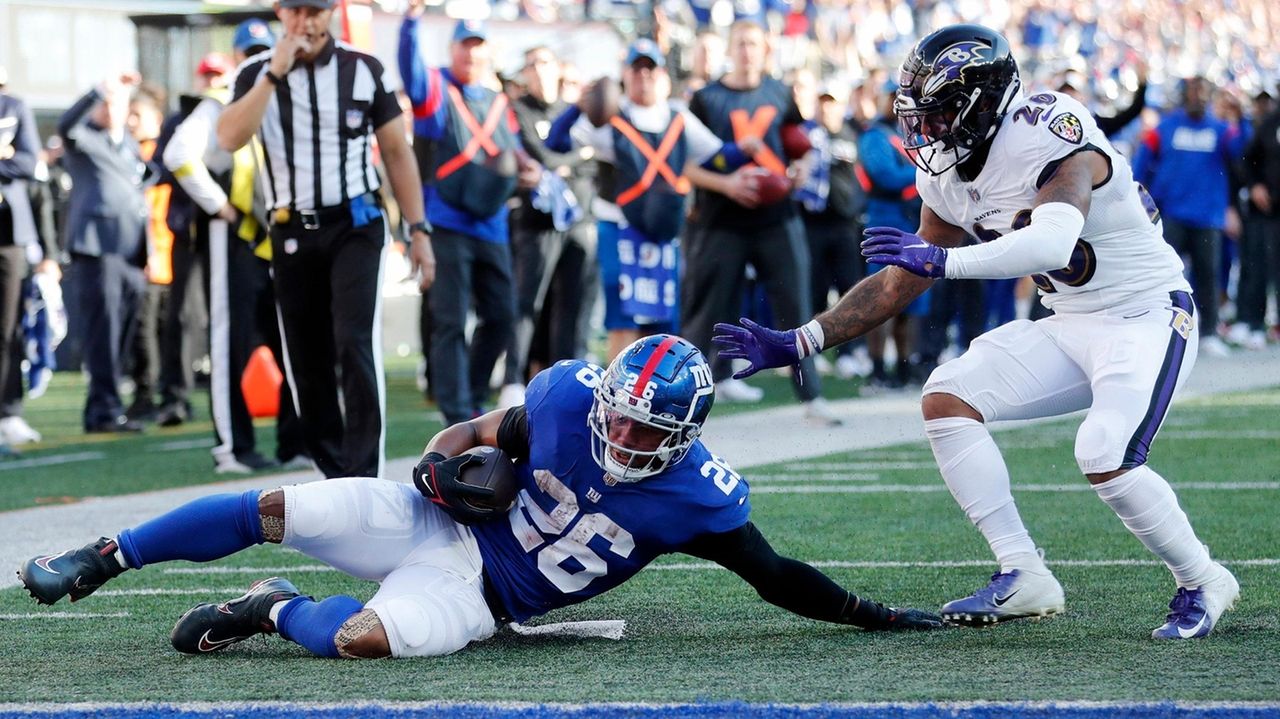 NY Giants 24, Baltimore Ravens 20: Saquon Barkley late TD keys win