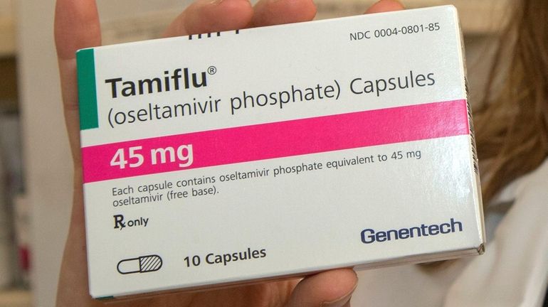 A package of Tamiflu. As of Wednesday evening there were some...