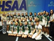Ward Melville finished third in Class A at Game Day Cheerleading Championships