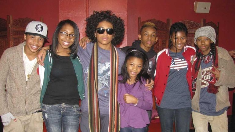 The group Mindless Behavior (from left) Roc Royal, Princeton, Prodigy...