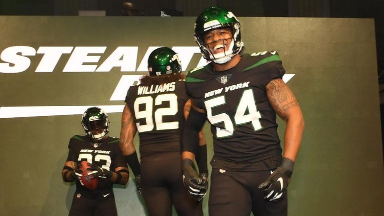 Jets unveil three new uniforms, updated logo - Newsday